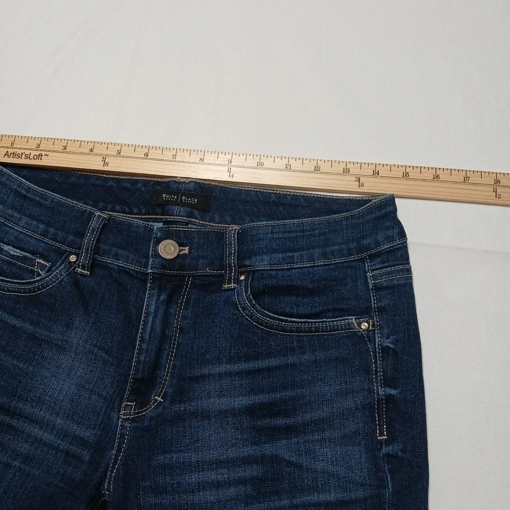 White House Black Market Bermuda Denim Shorts Size 6 Inseam 9